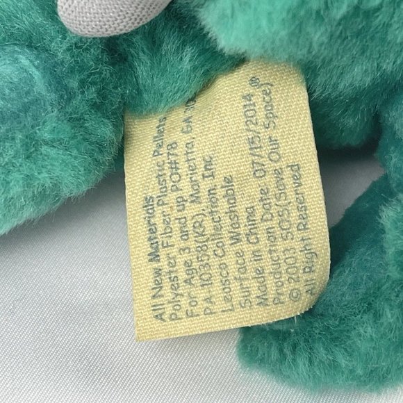 SOS Save Our Space Plush Parrot Green Blue Yellow Bird Stuffed Animal Toy 7" - Picture 9 of 9